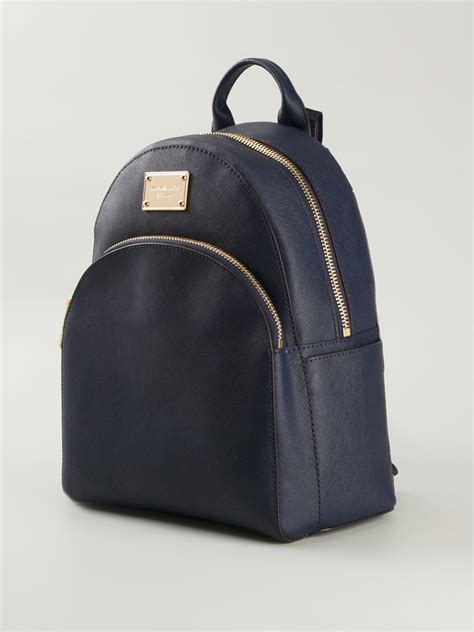 michael kors jet set school leather backpack in powder blue